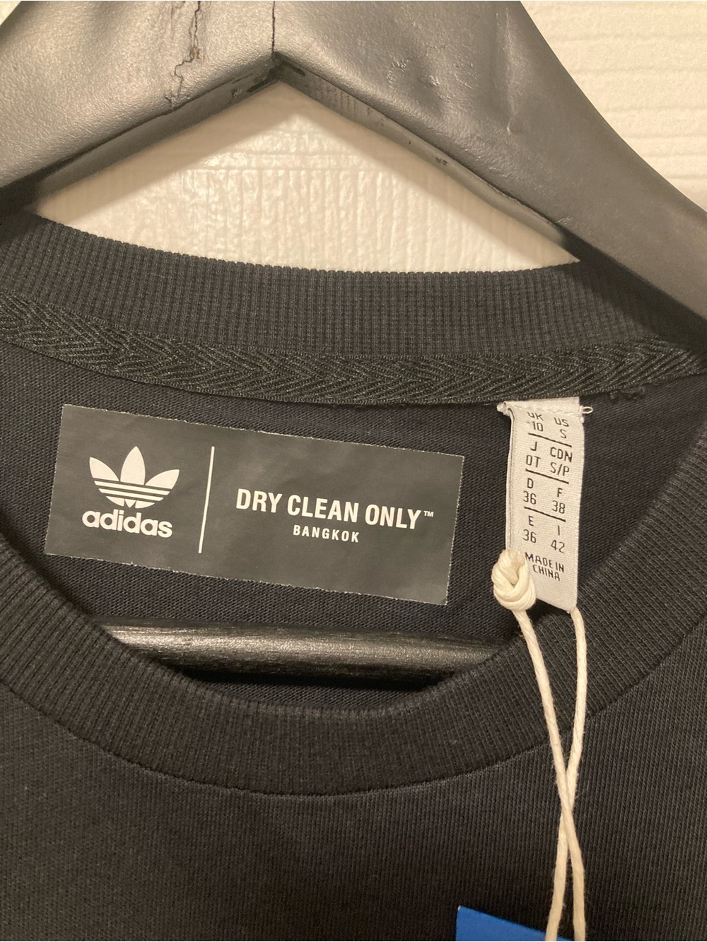 adidas Black Lace-Trim Midi Dress - Picture 8 of 9